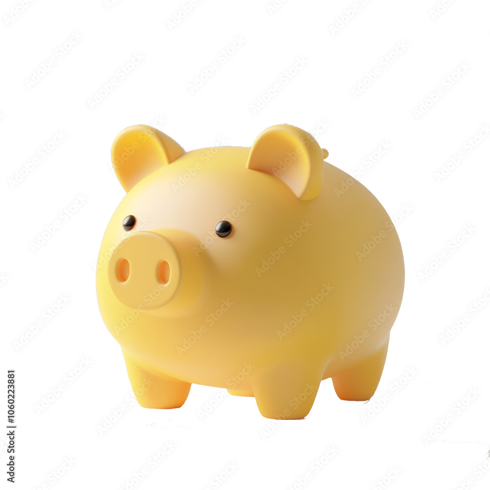 3d piggy bank isolate on transparency background 3d piggy bank isolate on transparency background