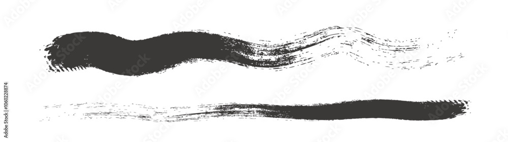 Fototapeta premium Brush texture, ink, brush pattern, wave pattern brush stroke material. brush stroke