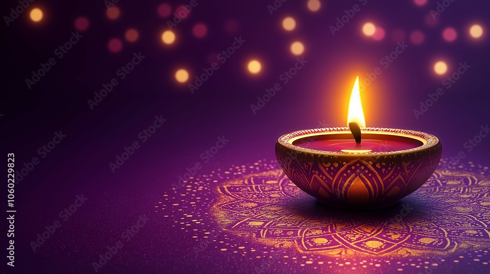 Colorful Diwali Banner with Rangoli Design Colorful Diwali Banner with Rangoli Design