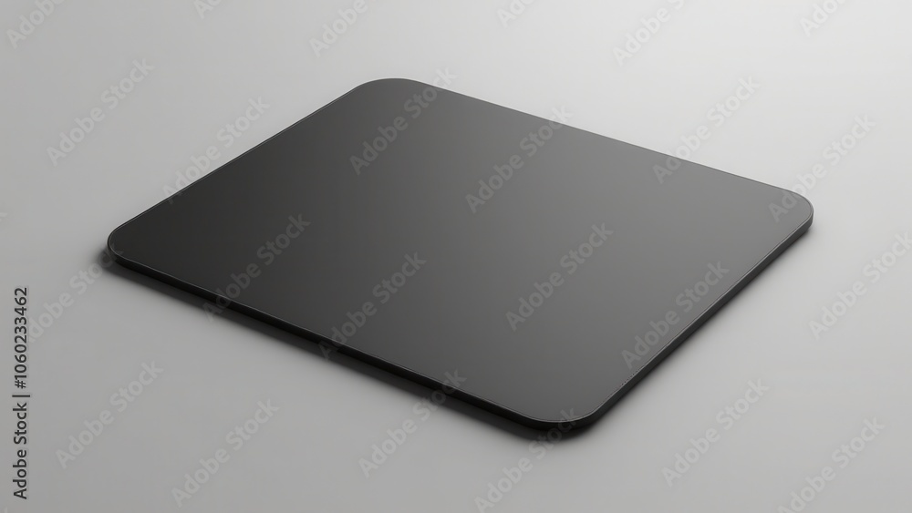 Minimalist gel mousepad mockup with ergonomic wrist support on a gray background, ideal for branding. Minimalist gel mousepad mockup with ergonomic wrist support on a gray background, ideal for branding.