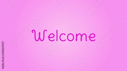 Welcome Text Animation