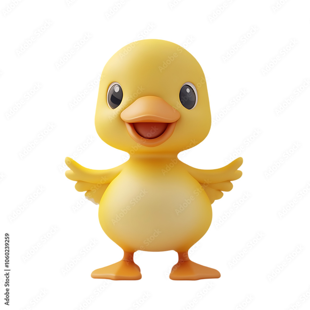 3d cute duck isolated transparent background 3d cute duck isolated transparent background
