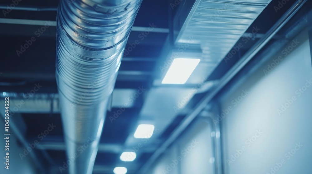 Obraz premium Professional cleaning and unblocking air ventilation system