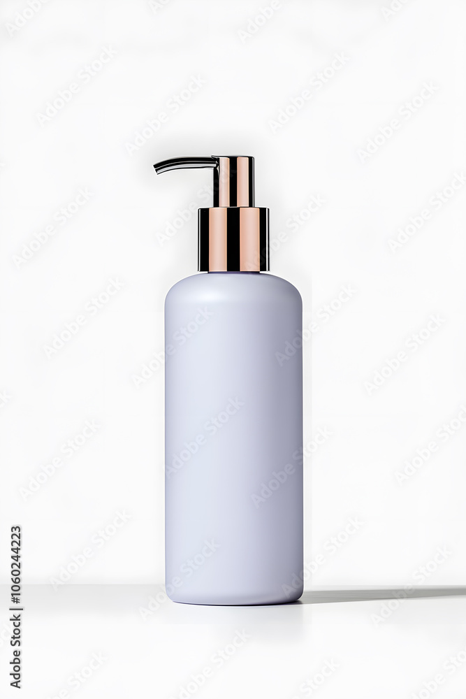 Skincare lotion pump bottle mock up, isolated on white background Skincare lotion pump bottle mock up, isolated on white background