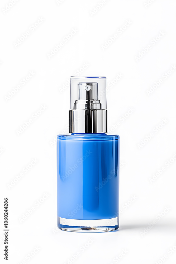 Skincare lotion pump bottle mock up, isolated on white background Skincare lotion pump bottle mock up, isolated on white background