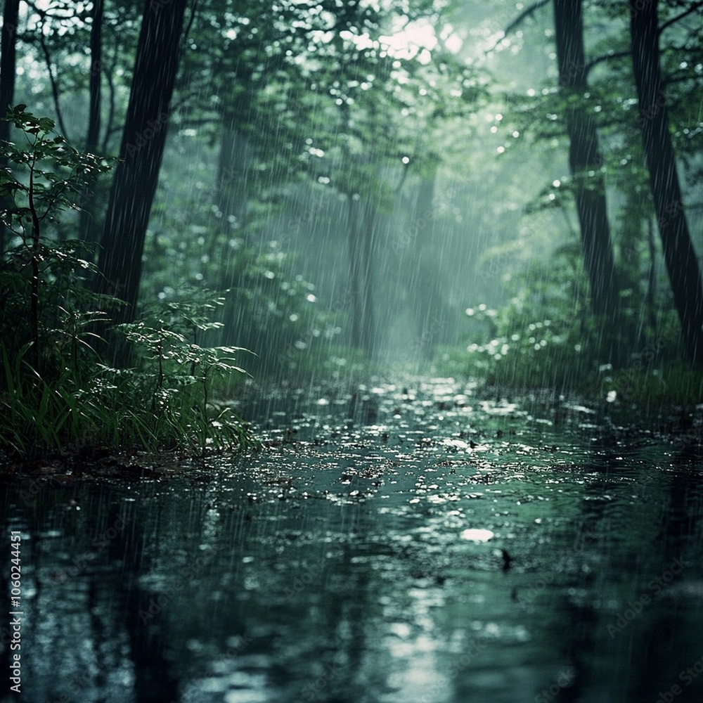 Obraz premium Forest-Themed Tags