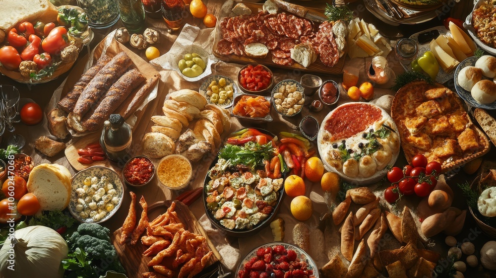 Fototapeta premium Foods in the table