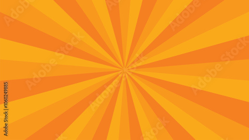 orange background spiral sunburst rays abstract geometric radial pattern