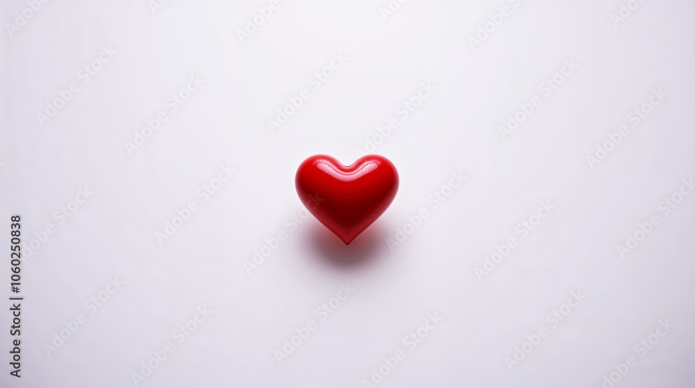 red heart on a white background red heart on a white background
