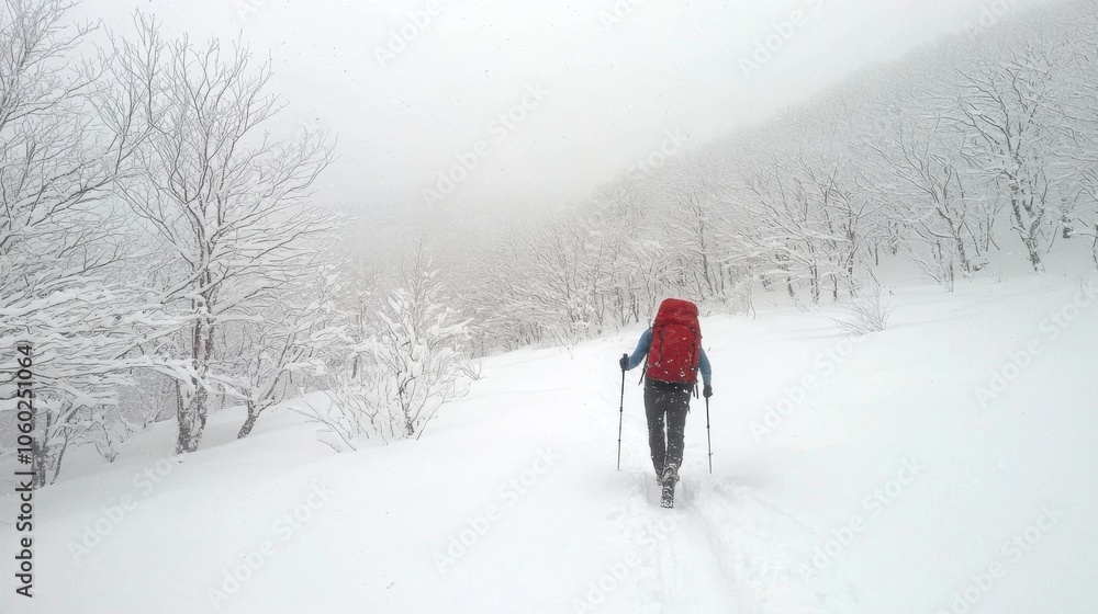 Winter Expedition: A Traveler's Journey Through Snowy Forests Winter Expedition: A Traveler's Journey Through Snowy Forests