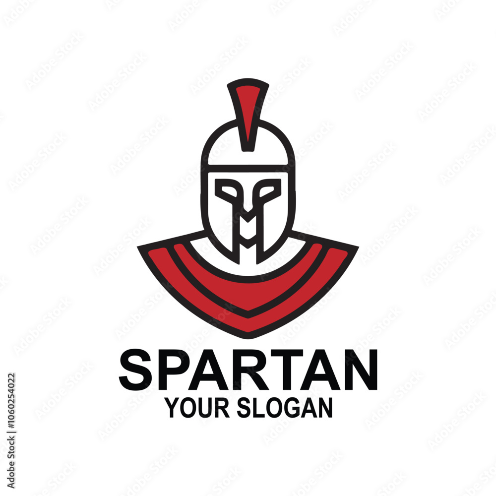 Spartan Gladiator Helmet Emblem logo icon design - Greek Warrior Symbol Spartan Gladiator Helmet Emblem logo icon design - Greek Warrior Symbol