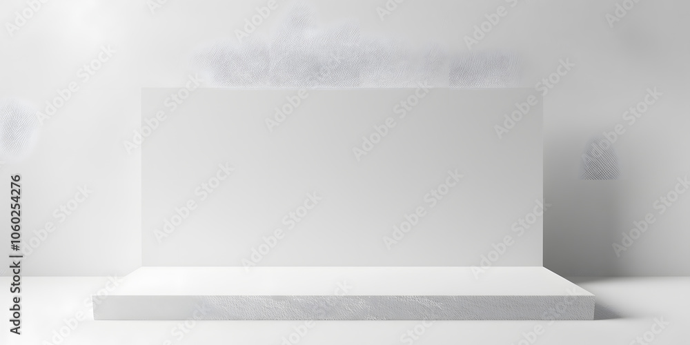Obraz premium Smooth white paper background with minimalist design and soft, even lighting