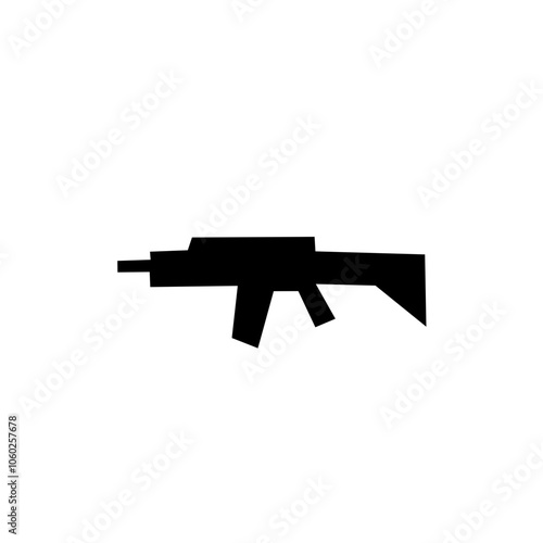 Military weapons silhouette