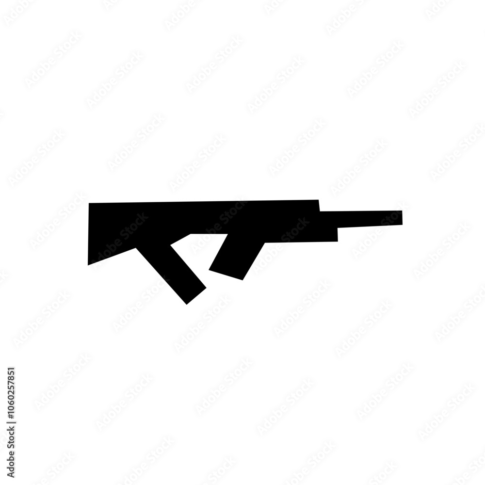 Military weapons silhouette Military weapons silhouette