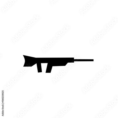 Military weapons silhouette