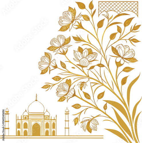 Embroidery seamless pattern with beautiful flowers. Handmade floral ornament on dark background. Embroidery for fashion products. Elegant tiled design, best for print fabric or paper and more.