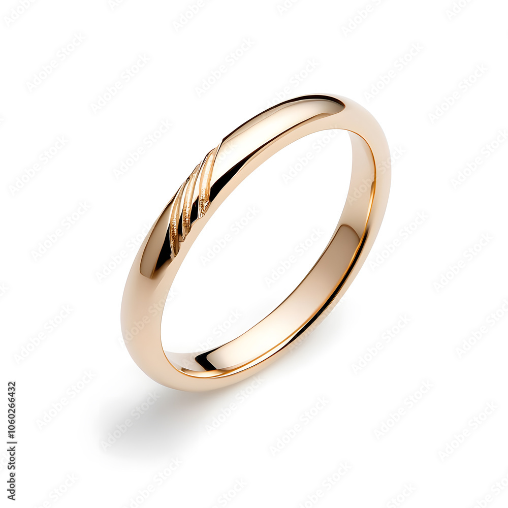Golden ring isolated on white background Golden ring isolated on white background