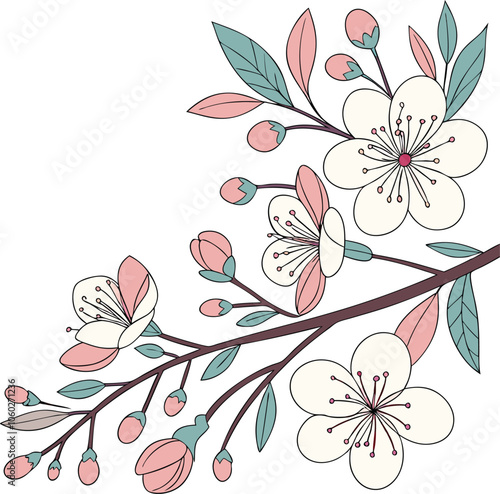 Embroidery seamless pattern with beautiful flowers. Handmade floral ornament on dark background. Embroidery for fashion products. Elegant tiled design, best for print fabric or paper and more.