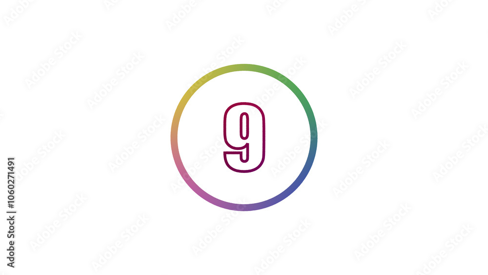 Abstract glowing neon number illustration 9
on white backgraund. Educational mathematics concept with neon letter. blue ,pink and red color Abstract glowing neon number illustration 9
on white backgraund. Educational mathematics concept with neon letter. blue ,pink and red color