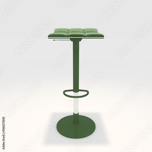 3d render bar stool design element. Furniture Collection