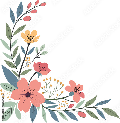 Embroidery seamless pattern with beautiful flowers. Handmade floral ornament on dark background. Embroidery for fashion products. Elegant tiled design, best for print fabric or paper and more.