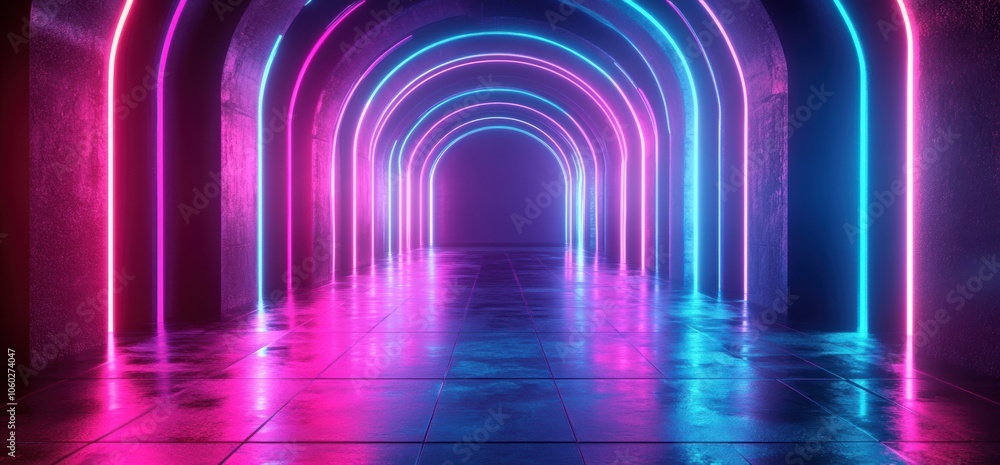 Neon Archway. Neon Archway.