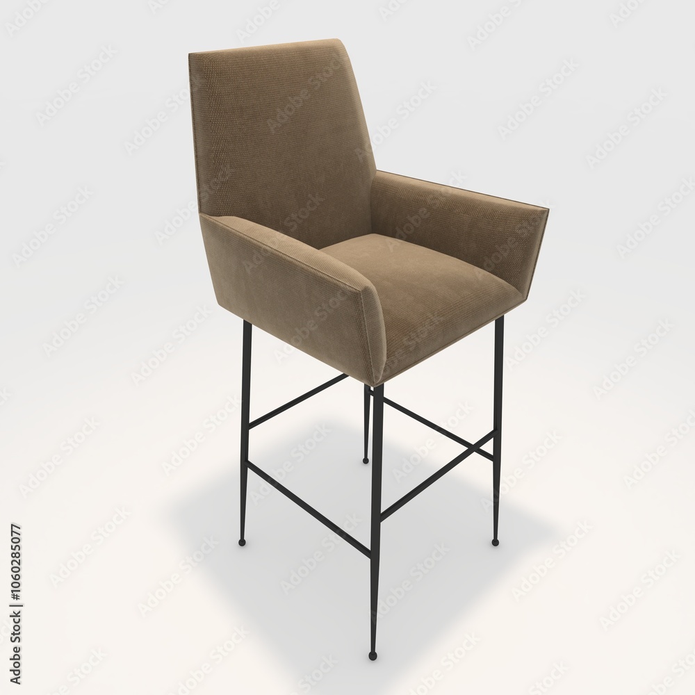 3d render bar stool design element. Furniture Collection 3d render bar stool design element. Furniture Collection