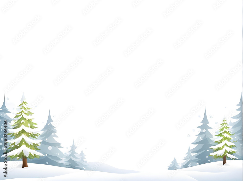 Obraz premium Abstract backdrop with winter landscape