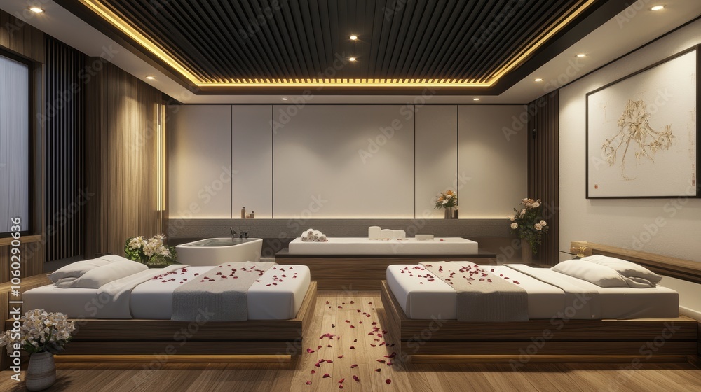 Spa Room Interior. Spa Room Interior.