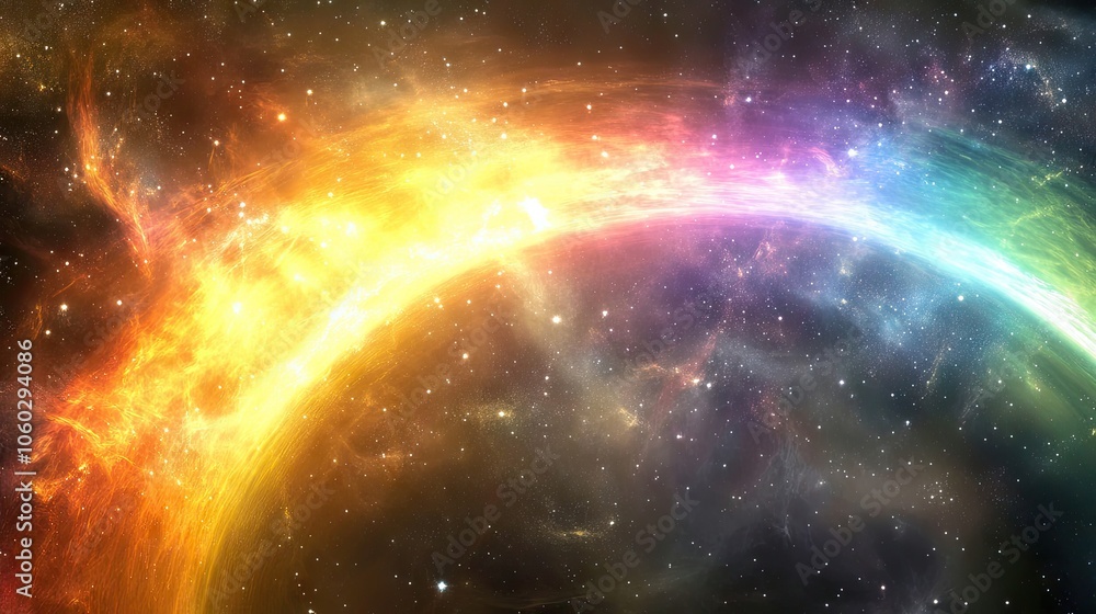 Colorful Cosmic Burst in Outer Space Colorful Cosmic Burst in Outer Space