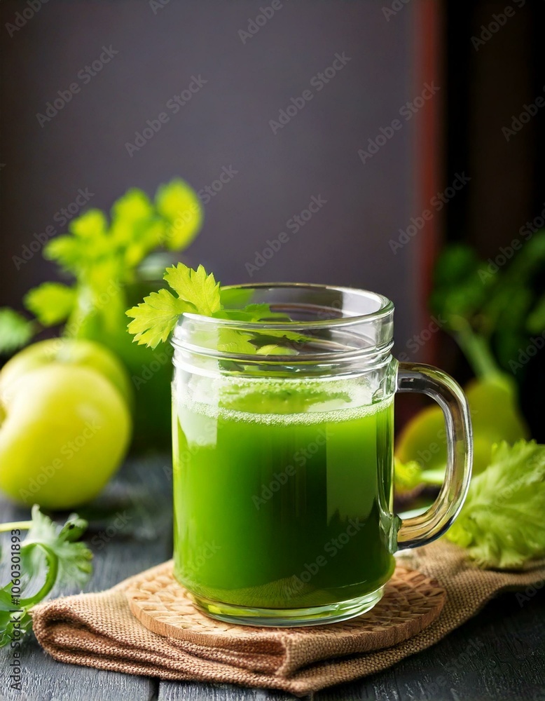 Detox Juice in a glass cup, vibrant green color, fresh ingredients combined, healthy and refreshing drink, packed with nutrients, ideal for cleansing, revitalizing, energizing body, promoting overall Detox Juice in a glass cup, vibrant green color, fresh ingredients combined, healthy and refreshing drink, packed with nutrients, ideal for cleansing, revitalizing, energizing body, promoting overall