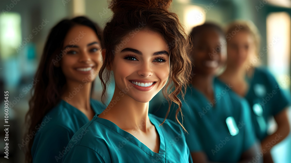 Smiling Female Healthcare Worker Photo Smiling Female Healthcare Worker Photo