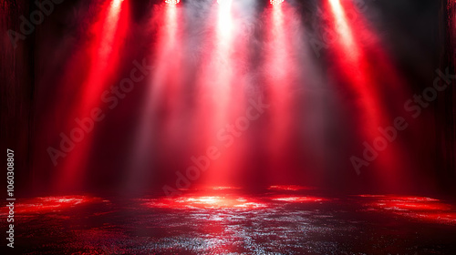 Red Stage Lights Background