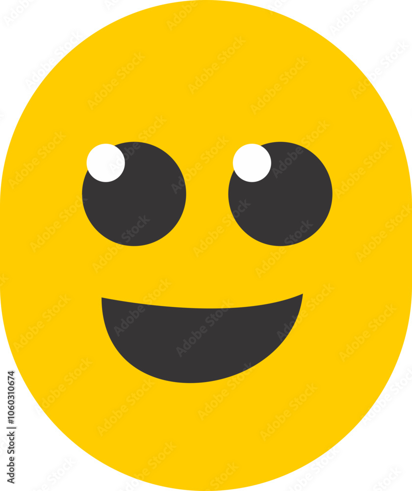 Fototapeta premium black and yellow emojis with different face expressions 