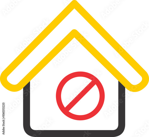 Free Download small home symbol black and white yellow  - GFXLoad