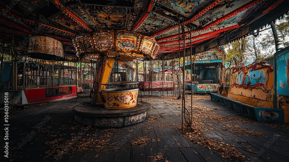 Fototapeta premium Abandoned Carnival interior