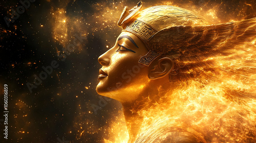 Golden Pharaoh Illustration