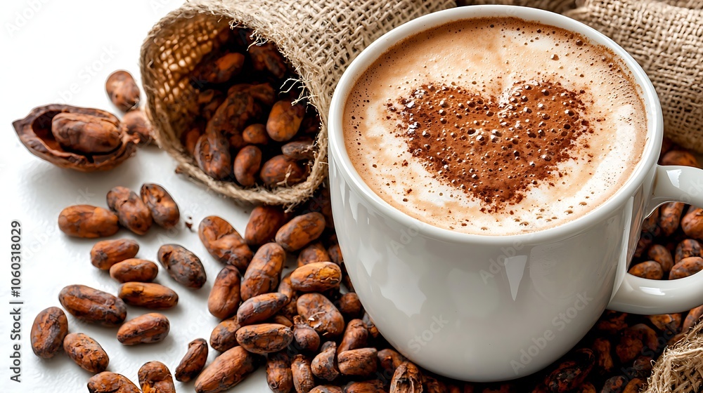 Coffee creates heartwarming moments with cocoa beans and love Coffee creates heartwarming moments with cocoa beans and love