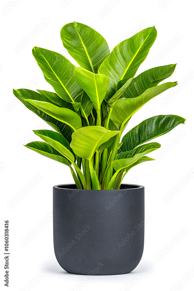 Indoor potted tree plant isolated on white background Indoor potted tree plant isolated on white background
