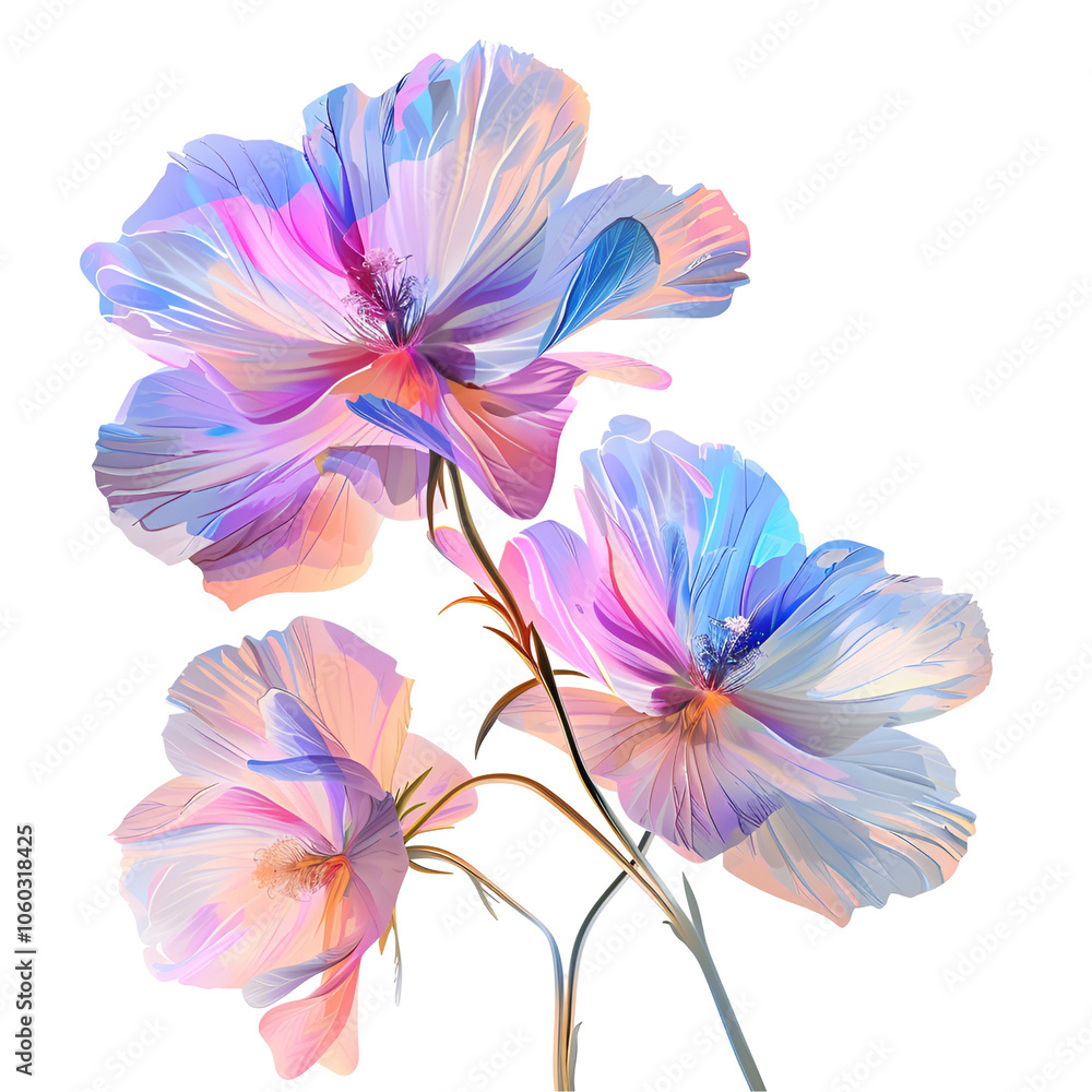 flower isolated on white background flower isolated on white background