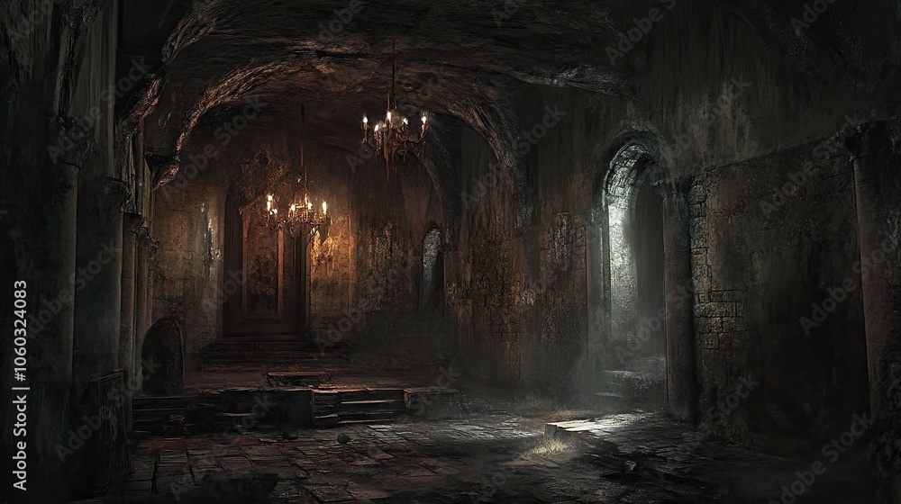 Naklejka premium Eerie Dungeon 