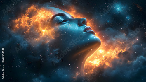 Cosmic Woman Illustration