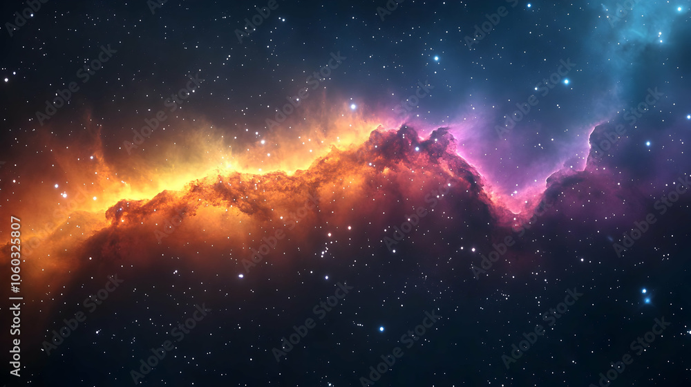 Obraz premium Cosmic Nebula Abstract Background