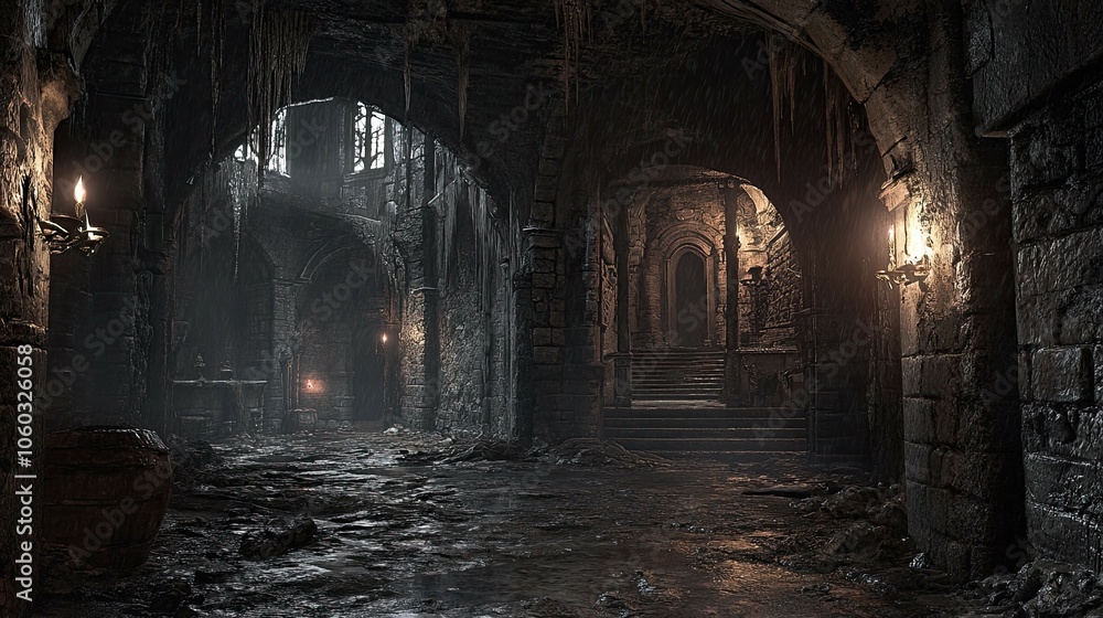 Naklejka premium Eerie Dungeon 