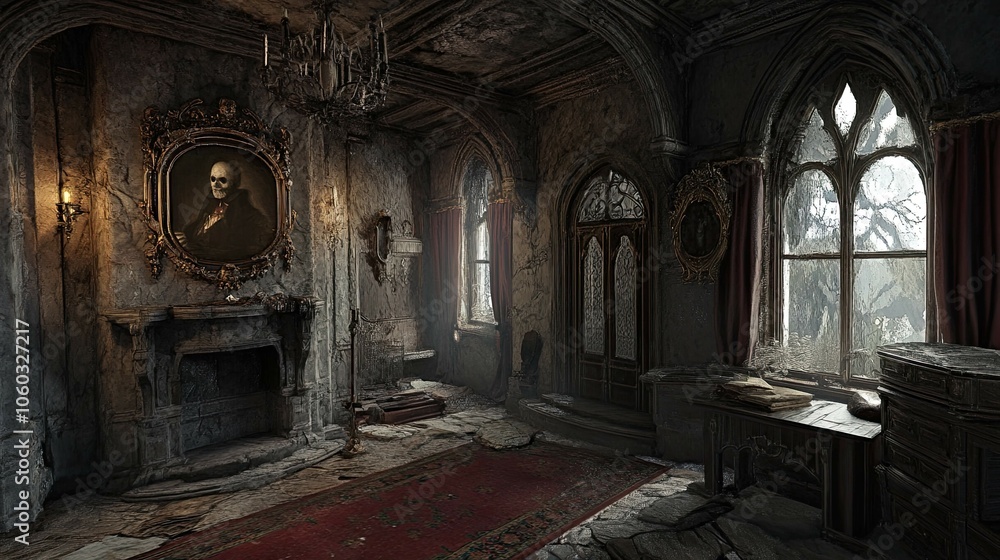 Haunted Castle Mountain interior Haunted Castle Mountain interior