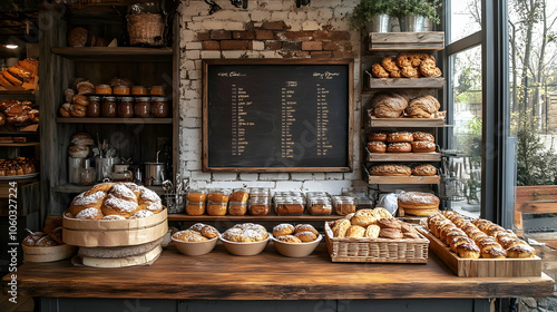 Bakery Interior with Shelve...
