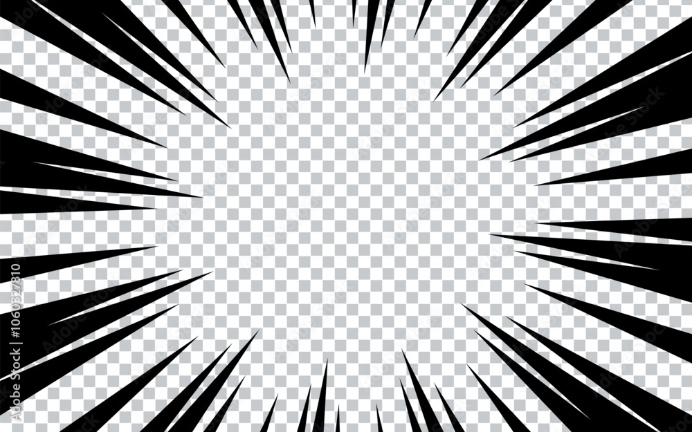 Obraz premium comic book transparent background