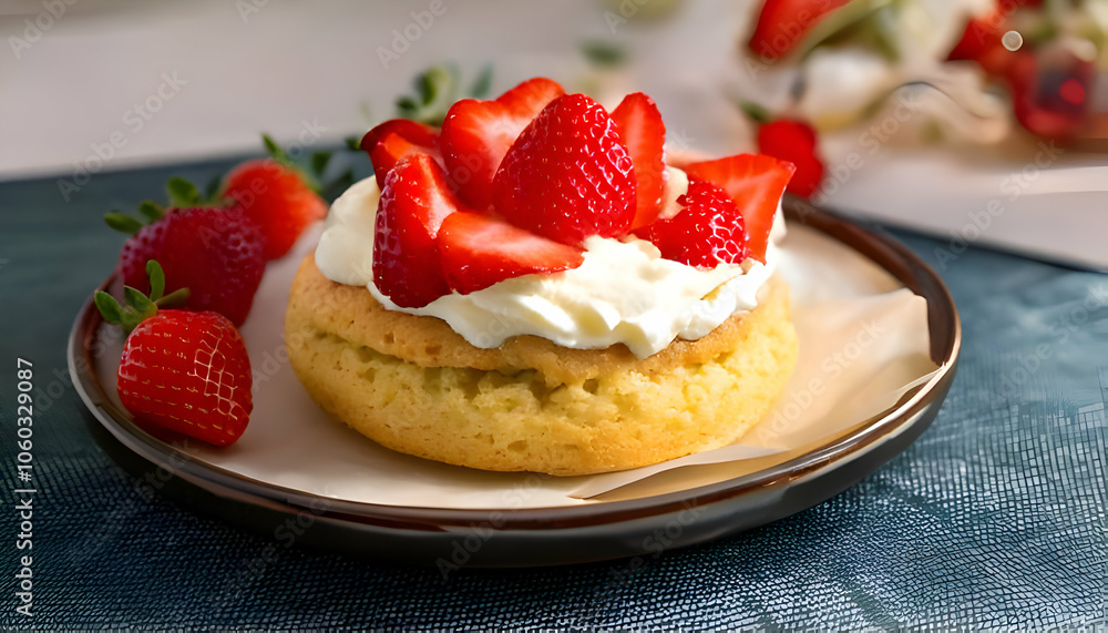 Strawberry Shortcake- Create a light and fresh strawberry shortcake with whipped cream. Strawberry Shortcake- Create a light and fresh strawberry shortcake with whipped cream.
