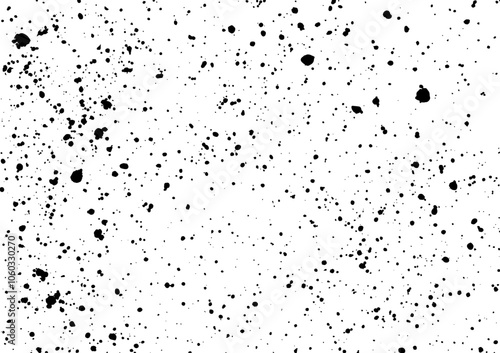 Ink blots Grunge urban background.Texture Vector. Dust overlay distress grain .Black paint splatte