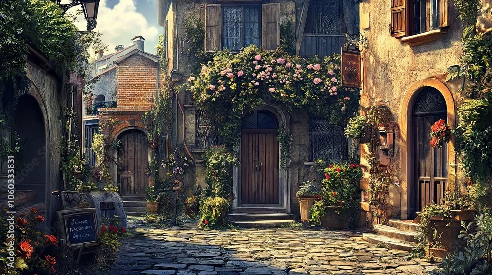 Fototapeta premium Street in the old town